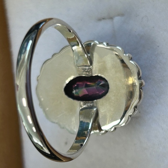 Rainbow Mystic Topaz Sterling Silver Ring Size 9 New In Box! - Picture 8 of 14